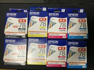 EPSON 純正インク IC78系 4本セット×2 歯ブラシ PX-M650A M650F IC6CL70L