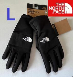 【送料無料】★新品ノースフェイス THE NORTH FACE GLOVE グローブ メンズ 手袋 サイズ L 黒 スマホ対応 やや厚手