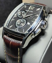 送料無料 HAMILTON JAZZMASTER TONNEAU chronograph ハミルトン ジャズマスター トノー 腕時計 モーリスラクロア LONGINES ロンジン khaki_画像2