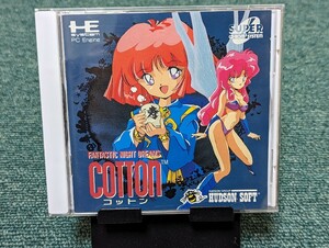 NEC PCエンジン SUPERCDROM2 ソフト PCE COTTON HUDSON SUCCESS コットン ハドソン サクセス STG シューティング TARAKO