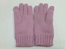 n311k　レディース　手袋　ピンク　女性用　もこもこ　中古_画像4