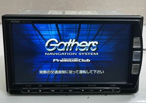 Gathers ギャザス メモリーナビ VXM-122VFi 08A40-2P0-400 地図データ 2015年 Bluetooth BTオーディオ CD DVD USB/iPod