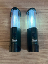 送料込 2個 廃盤 コールマン micro LED Lantern マイクロ LED ランタン 5319-700 Coleman キャンプ アウトドア OLD 電池式 ヴィンテージ_画像1