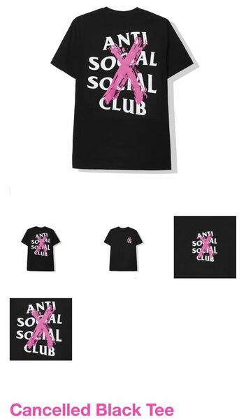 【新品・未使用】Lサイズ ASSC Cancelled Black Tee / ANTI SOCIAL SOCIAL CLUB アンチソーシャルクラブ Tシャツ