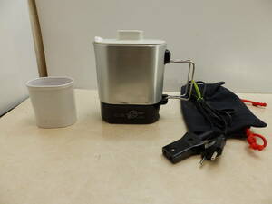 1 SANYO travel pot U-AVA350 travel small articles 100V-240V cup attaching abroad ada sack attaching used OK!