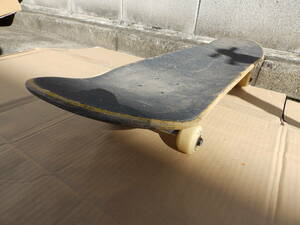 WOOD HELLS skateboard board 79cmX20.5cm tire φ4.8cm width 3cm out out 18.3cm used!