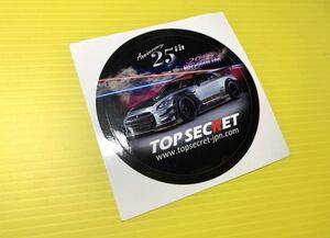 非売品　TOP SECRET 25th anniversaryステッカー日産 GT-R R35 トップシークレット