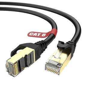 【送料無料】Lovicool CAT8 LANケーブル 10M カテゴリー8 ランケーブル 有線lan 40Gbps/2000MHz CAT8準拠 RJ45コネクタ 《A13》