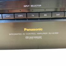 U11046 AVアンプ コントロールアンプ SU-AV100 パナソニック Panasonic 通電のみ動作確認済み オーディオ機器 札幌発_画像6