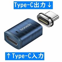 縦型PD 100w Type-Cマグネット磁石式USB充電通信アダプター_画像1