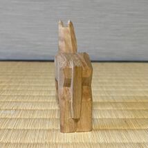 【木彫り 馬】置物 オブジェ 木製 うま 動物_画像5