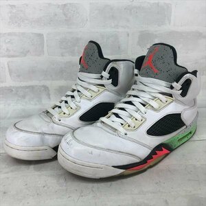 NIKE ナイキ AIR JORDAN 5 RETRO エアジョーダン 5 レトロ 136027-115 スニーカー SIZE:28.5cm ホワイト/グリーン MH632023111503