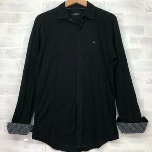BURBERRY BLACK LABEL Burberry Black Label одноцветный хлопок рубашка с длинным рукавом SIZE:2 черный MH632023112304