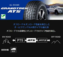 245/75R17 112S 1本 ダンロップ GRANDTREK AT5 グラントレック_画像2