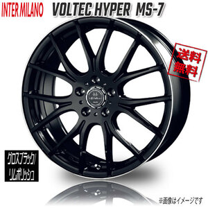 BEST VOLTEC HYPER MS-7 グロスブラック/リムポリッシュ 22インチ 5H114.3 9J+38 4本 業販4本購入で送料無料