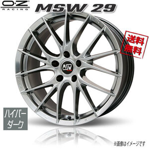 OZレーシング MSW29 ハイパーダーク 17インチ 5H112 7.5J+35 4本 73 業販4本購入で送料無料