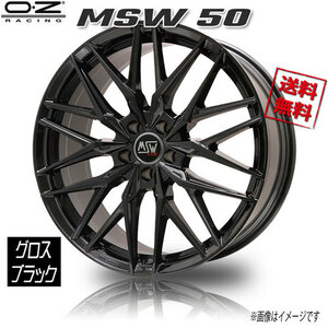 OZレーシング MSW50 グロスブラック 18インチ 5H108 8J+45 4本 73 業販4本購入で送料無料