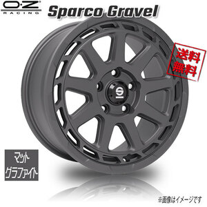 OZレーシング OZ Sparco Gravel マットグラファイト 18インチ 5H112 8J+48 4本 63.3 業販4本購入で送料無料