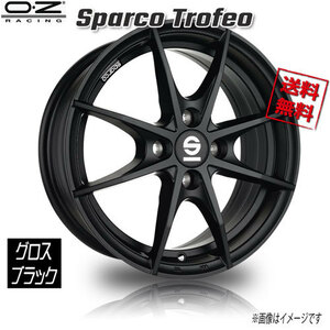 OZレーシング OZ Sparco Trofeo グロスブラック 15インチ 4H100 6J+35 1本 63.3 業販4本購入で送料無料