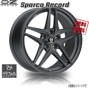 OZレーシング OZ Sparco Record マットグラファイト 18インチ 5H114.3 8J+45 4本 73 業販4本購入で送料無料