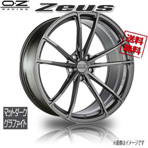 OZレーシング ゼウス マットダークグラファイト 20インチ 5H110 8.5J+34 1本 65.06 業販4本購入で送料無料