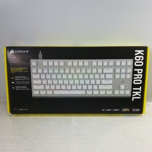 美品　CORSAIR　K60　PRO　TKL　RGB　テンキーレス　 光学メカニカル　ゲーミング　キーボード　CH-911D11A-JP　ホワイト