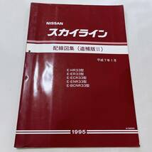 R33型 スカイライン 配線図集 追補版Ⅱ 平成7年1月 極美品 R33 プリンス _画像1