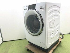 2022年製 美品 AQUA アクア ドラム式洗濯乾燥機 まっ直ぐドラム AQW-DX12N 左開き 洗濯12kg 乾燥6.0kg 洗剤 柔軟剤 自動投入 YD11053S