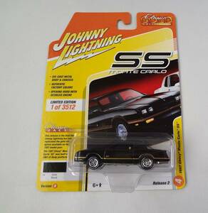 JOHNNY LIGHTNING　ジョニーライトニング　1/64　1987 Chevy Monte Carlo SS　Black　シェビー モンテカルロ　ブラック