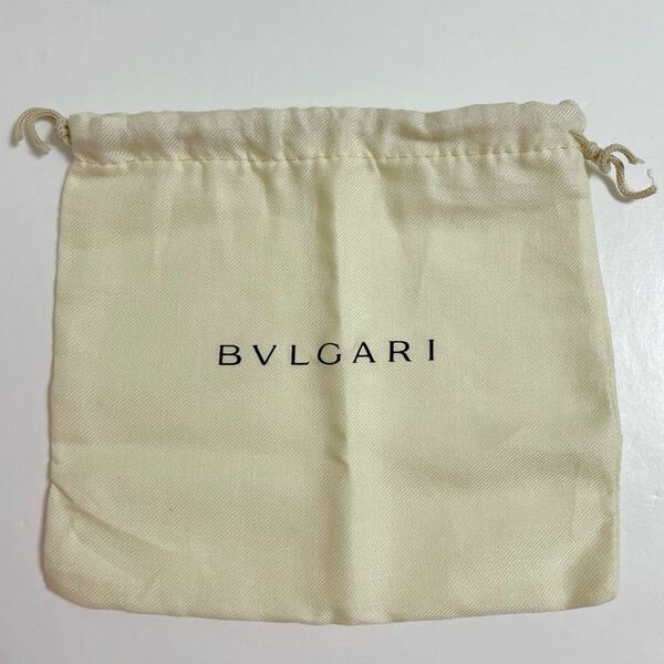即決★BVLGARI ブルガリ 保存袋 アクセサリー 袋 巾着 美品 16.5×18cm