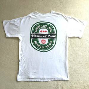 ◆ビンテージ House of pain Tシャツ Heineken ハウスオブペイン 90S シングルステッチ 検 Beastie boys Cypress Hill