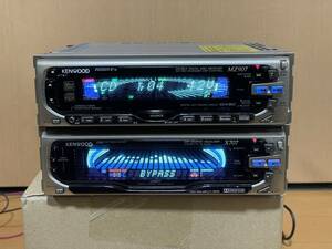  condition excellent * Kenwood made 1DIN+1DIN CD/MD/ cassette deck MZ907/X707 operation verification ending 