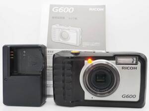 RICOH リコー G600 デジタルカメラ バッテリー・充電器・説明書付き 2023034