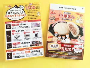 【２種】懸賞応募★商品券3000円分、選べるPay(Amazonギフトカード等)が当たる！井村屋 　キャンペーン！レシート懸賞　はがき付き