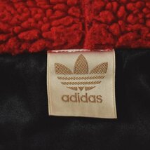 ★80s ヴィンテージ デサント製 アディダス adidas AA-5147 サテン フリース コンビネーション ジャケット L ビンテージ パーカ オールド★_画像5