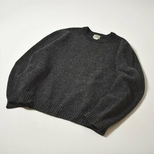 ★00s オールド レアデザイン エルエルビーン L.L.Bean ラムウール メランジ フィッシャーマン ニット セーター XXL 古着 ミックスカラー★