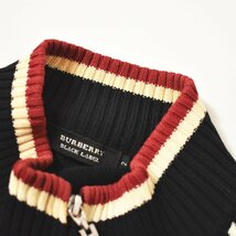 ★好配色 レアデザイン バーバリー ブラックレーベル BURBERRY 斜めストライプ ドライバーズ ニット ジャケット 2 カーディガン メンズ★_画像7