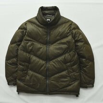 ★定番のダウンスタイルに! ヘリーハンセン Helly Hansen ジップアップ ダウン ジャケット M オリーブ★メンズ 古着 防寒着 ジャンパー★_画像2