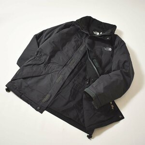 ★オールド 日本製 ノースフェイス THE NORTH FACE 中綿 フード付き テック アウトドア フィールド ジャケット M グレー ジャンパー 古着★