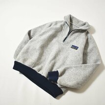 ★80s ヴィンテージ デカタグ パタゴニア patagonia ハーフジップ プルオーバ フリース ジャケット グレー ビンテージ アウトドア 80年代★_画像1