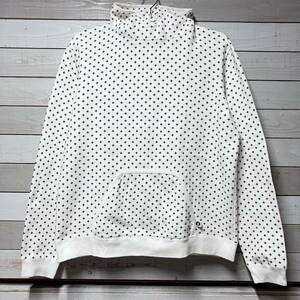 SIZE XL GOODENOUGH GE CROSS DOTS PRINT HOODIE WHITE グッドイナフ クロス ドット ホワイト フーディー