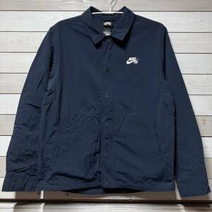 SIZE XL NIKE SB NYLON JACKET NAVY COACH ナイキ エスビー ナイロン コーチ ジャケット スケートボーディング スケボー