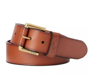 新作　直営　日本未発売　POLO RALPH LAUREN Men's Leather Dress Belt　高級レザーベルト　本物をお届けします！レア！！