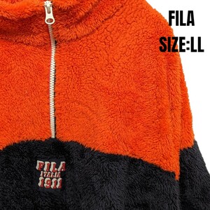 ■冬物30％OFF 最終価格■　FILA フィラ ボアジャケット LL レディースジャケット　フリースジャケット　