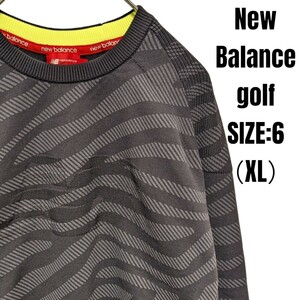 new balance golf ニューバランスゴルフ XL アニマル柄 ゼブラ　メンズゴルフ　ゴルフウェア　