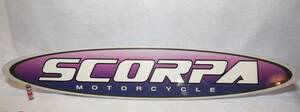 SCORPA/スコルパ MOTORCYCLE/モーターサイクル サーフボード型 看板 ディスプレイ 置き型 オートバイ
