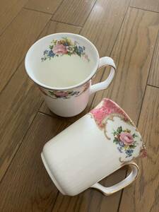 ROYAL ALBERT ペアマグカップ 茶器 英国製