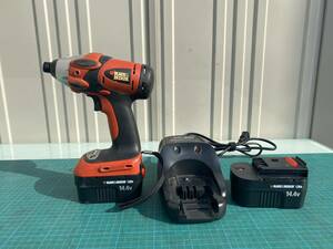 BLACK DECKER　　ＳＸ5500インパクトドライバー　14.4V　充電器セット　動作品