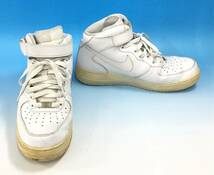 ナイキ エアフォース1 ミッド 28cm ホワイト 315123-111 AF-1 '82 NIKE AIR FORCE 1 白 スニーカー バッシュ シューズ 靴_画像1