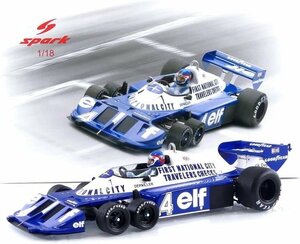 ★TYRRELL F1 P34 ELF N 4 2nd CANADA GP 1977 P.DEPAILLER /Sparkスパーク 1/18 ミニカー